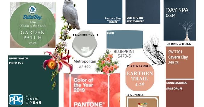 This collection of 1,320 colours is available in a range of finishes suitable for both interior and . Looking Over The 2019 Colors Of The Year