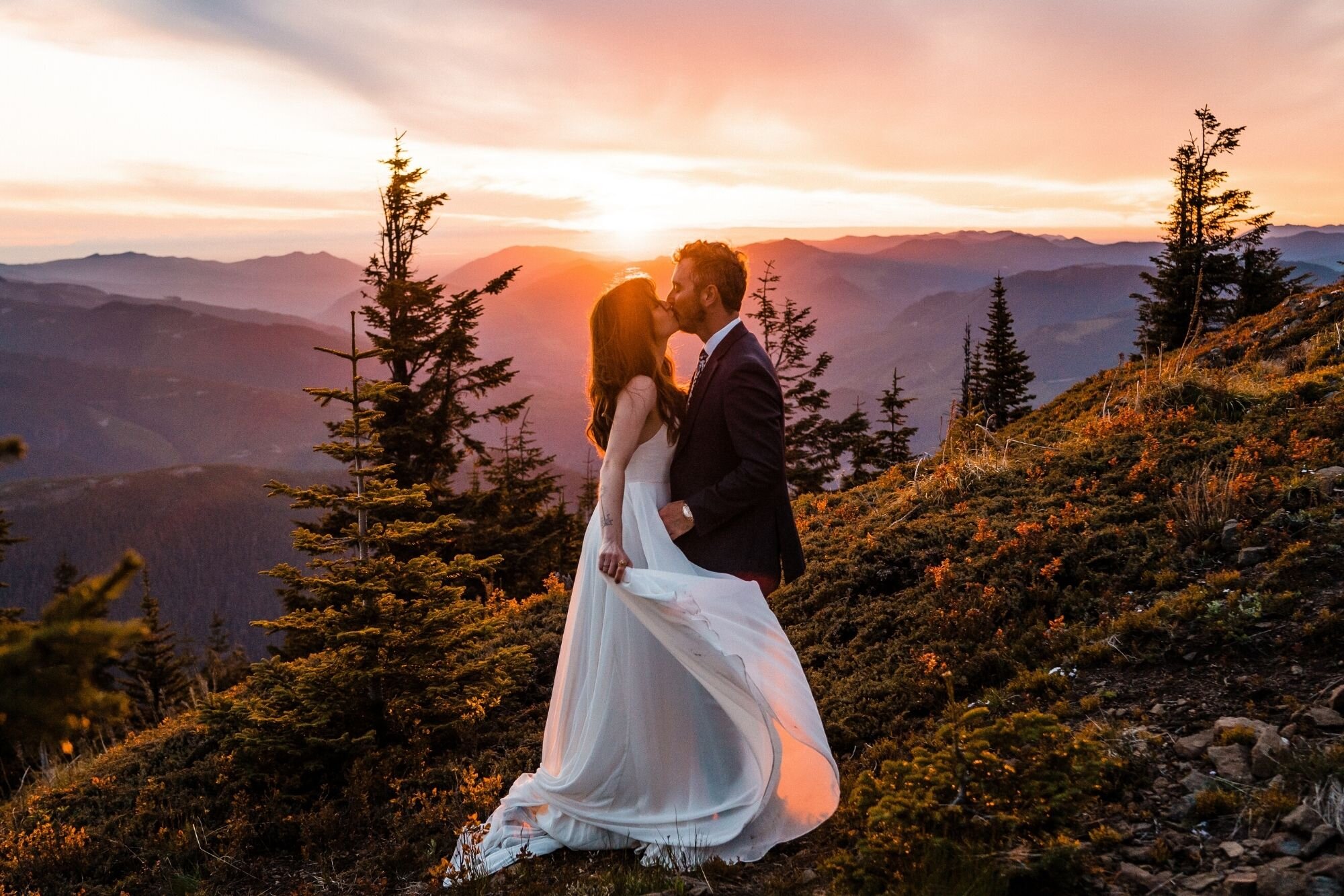 The best places to elope · horseshoe bend + antelope canyon · the island of ibiza · isle of skye, scotland · the fijian highlands · joshua tree's . Mountain Elopement In Washington State Between The Pine